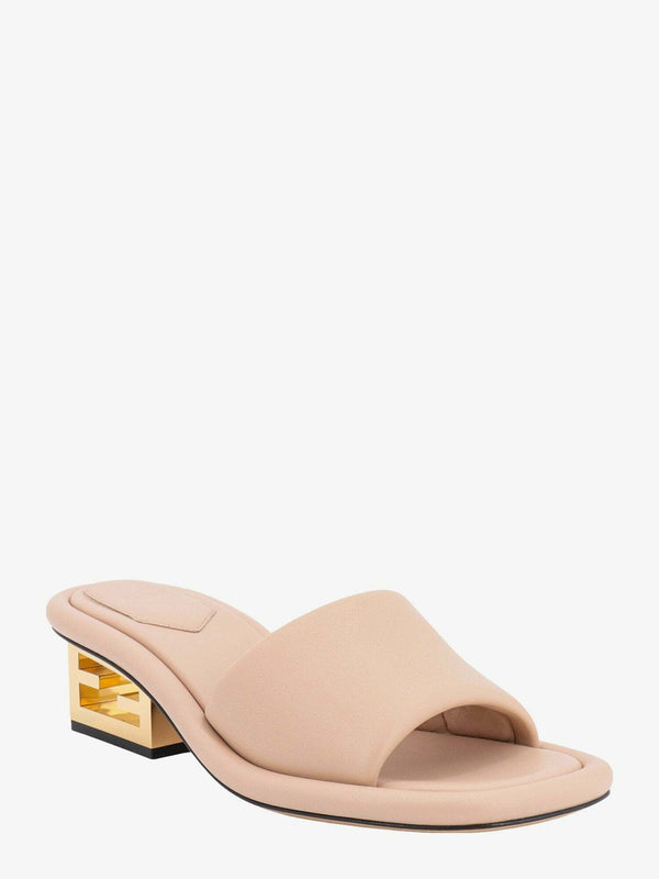 Fendi  Leather logo-detail Mules