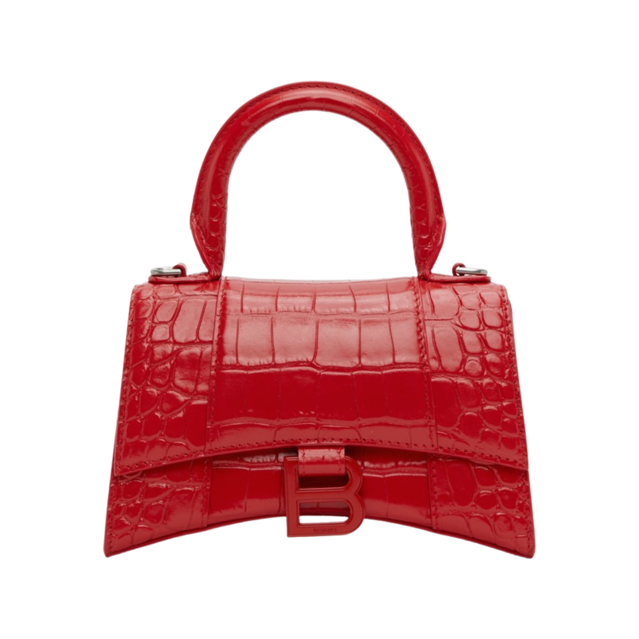 balenciaga hourglass small handbag crocodile embossed LushElle